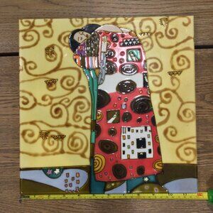 Gustav Klimt Fulfillment Tile Set of 2 / 12" x 12"